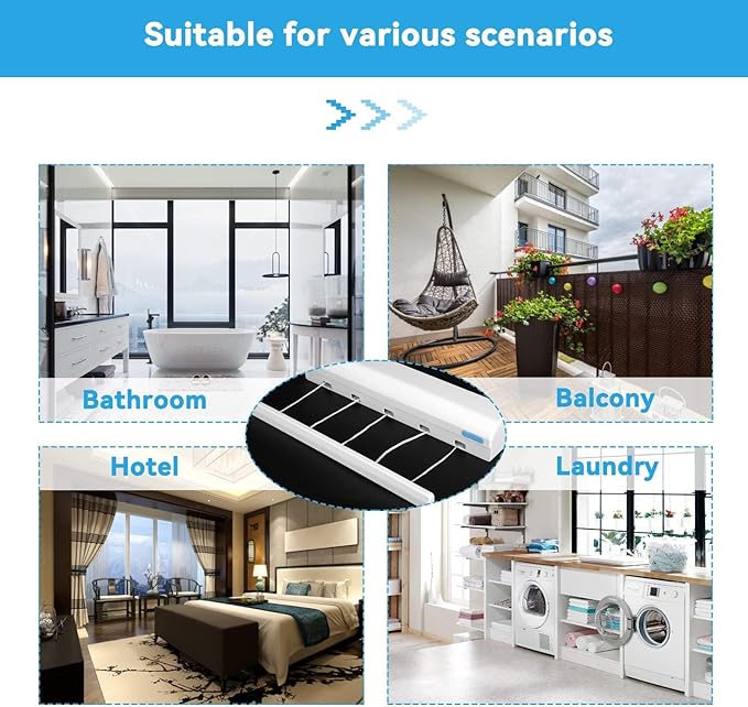 Expandable Wall Hanging Clothes Airer - view 4