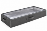 Foldable Under-Bed Storage Organizer with Clear Window and Handles - view 1