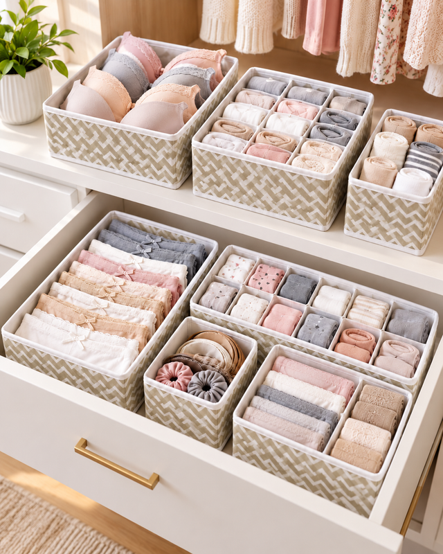Drawer Organizers Set of 6 for Drawers and Wardrobes - view 2
