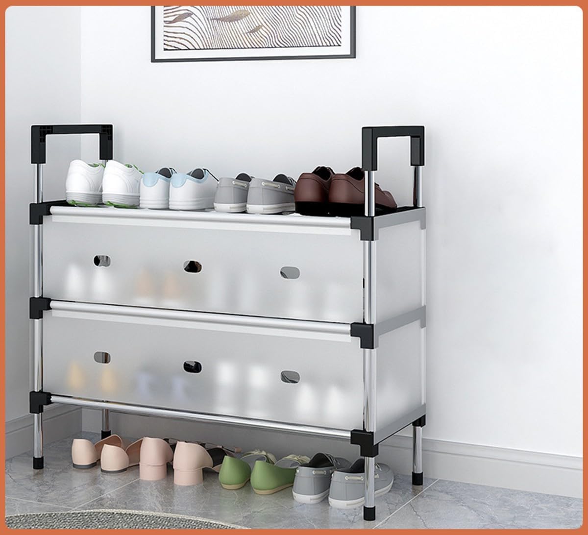 Multi-Tier Shoe Organizer Rack for Entryway and Wardrobe - view 1
