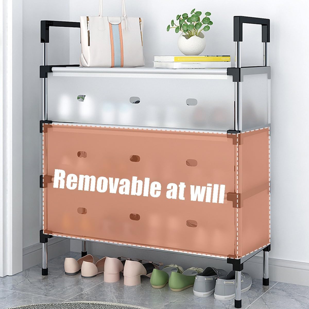 Multi-Tier Shoe Organizer Rack for Entryway and Wardrobe - view 4