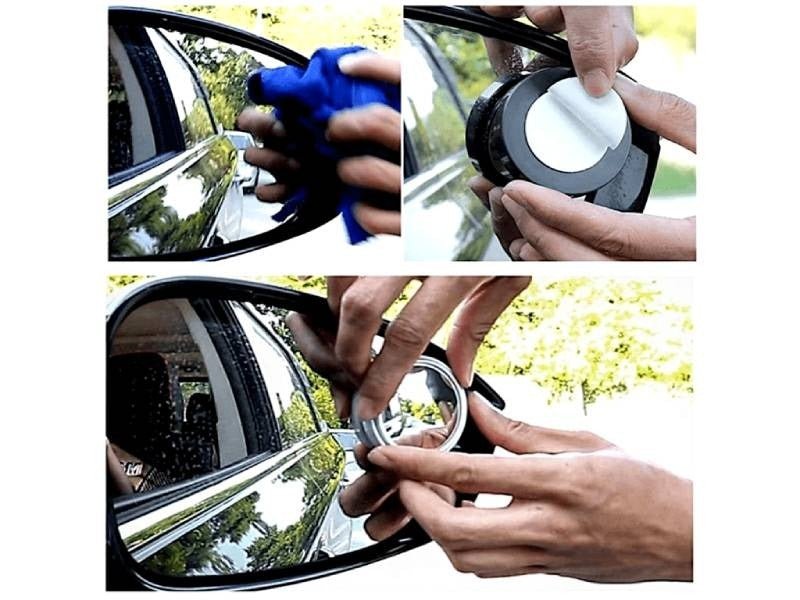 Blindspot Rearview Convex Mirror – 2pcs | Wide-Angle Anti-Glare Side Mirror for Cars & Vehicles - Smartify Zone