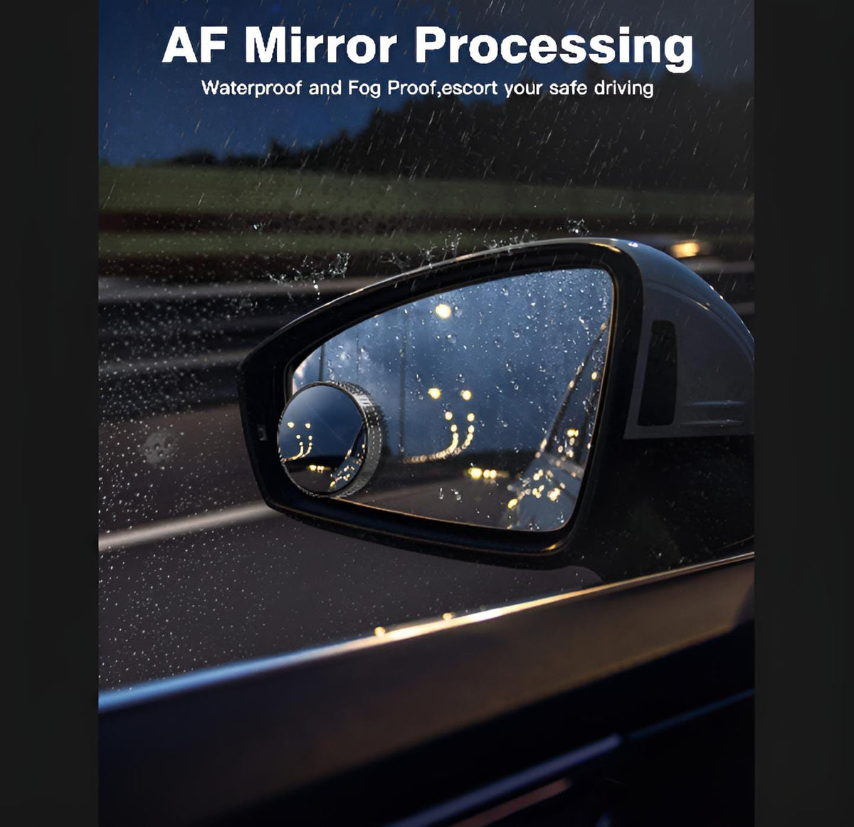 Blindspot Rearview Convex Mirror – 2pcs | Wide-Angle Anti-Glare Side Mirror for Cars & Vehicles - Smartify Zone