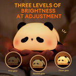 Cute Panda Silicone Night Light – Soft Touch LED Lamp for Kids Bedroom - Smartify Zone