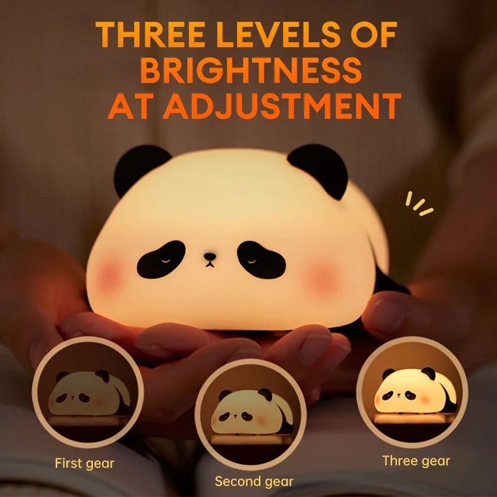 Cute Panda Silicone Night Light – Soft Touch LED Lamp for Kids Bedroom - Smartify Zone