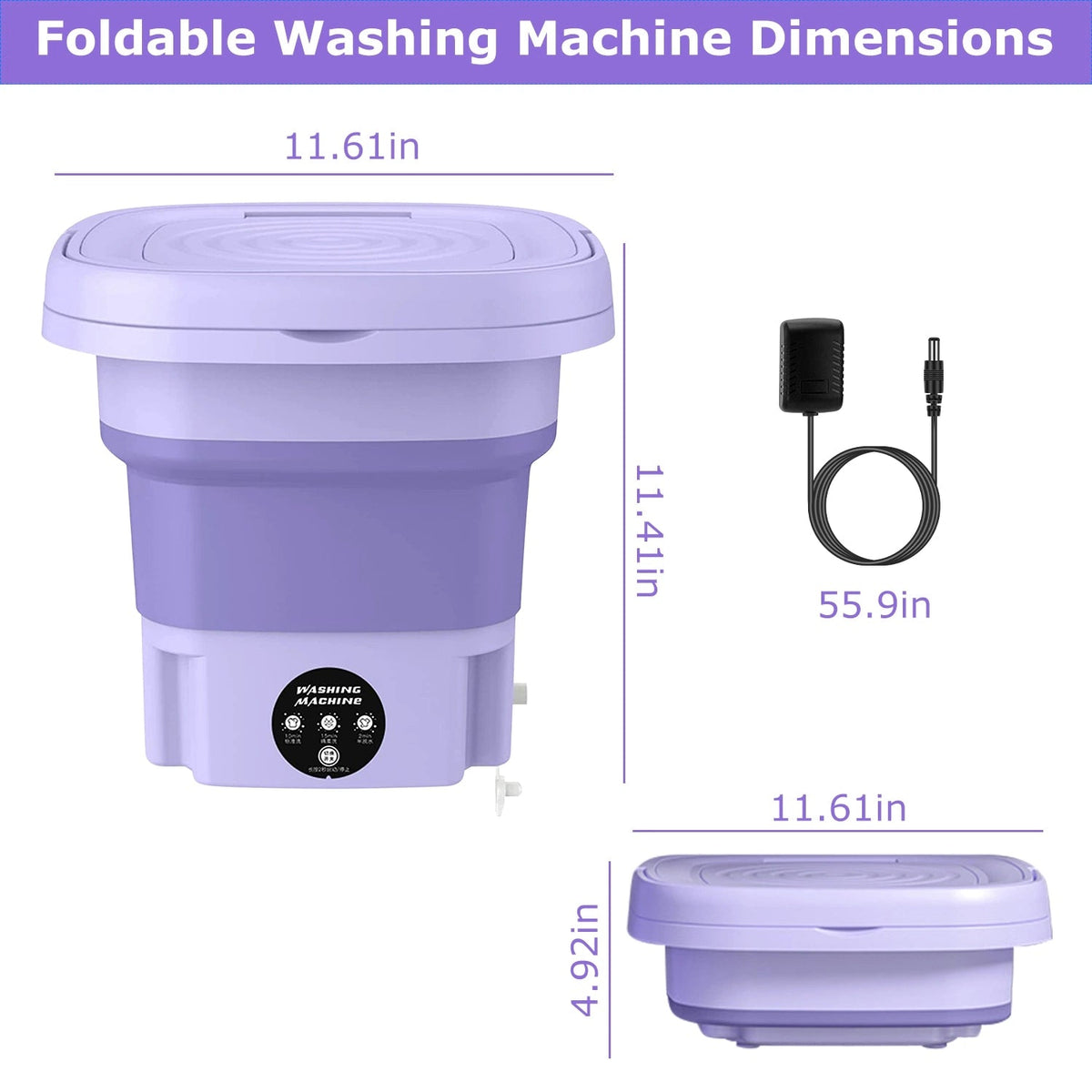 Foldable Mini Washing Machine – Portable Laundry for Small Loads - Smartify Zone