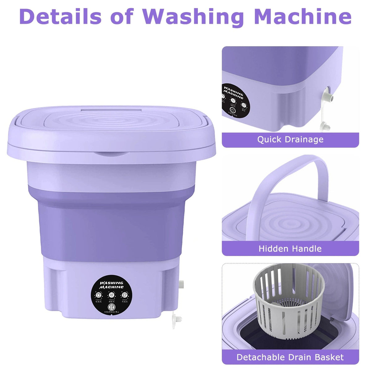 Foldable Mini Washing Machine – Portable Laundry for Small Loads - Smartify Zone