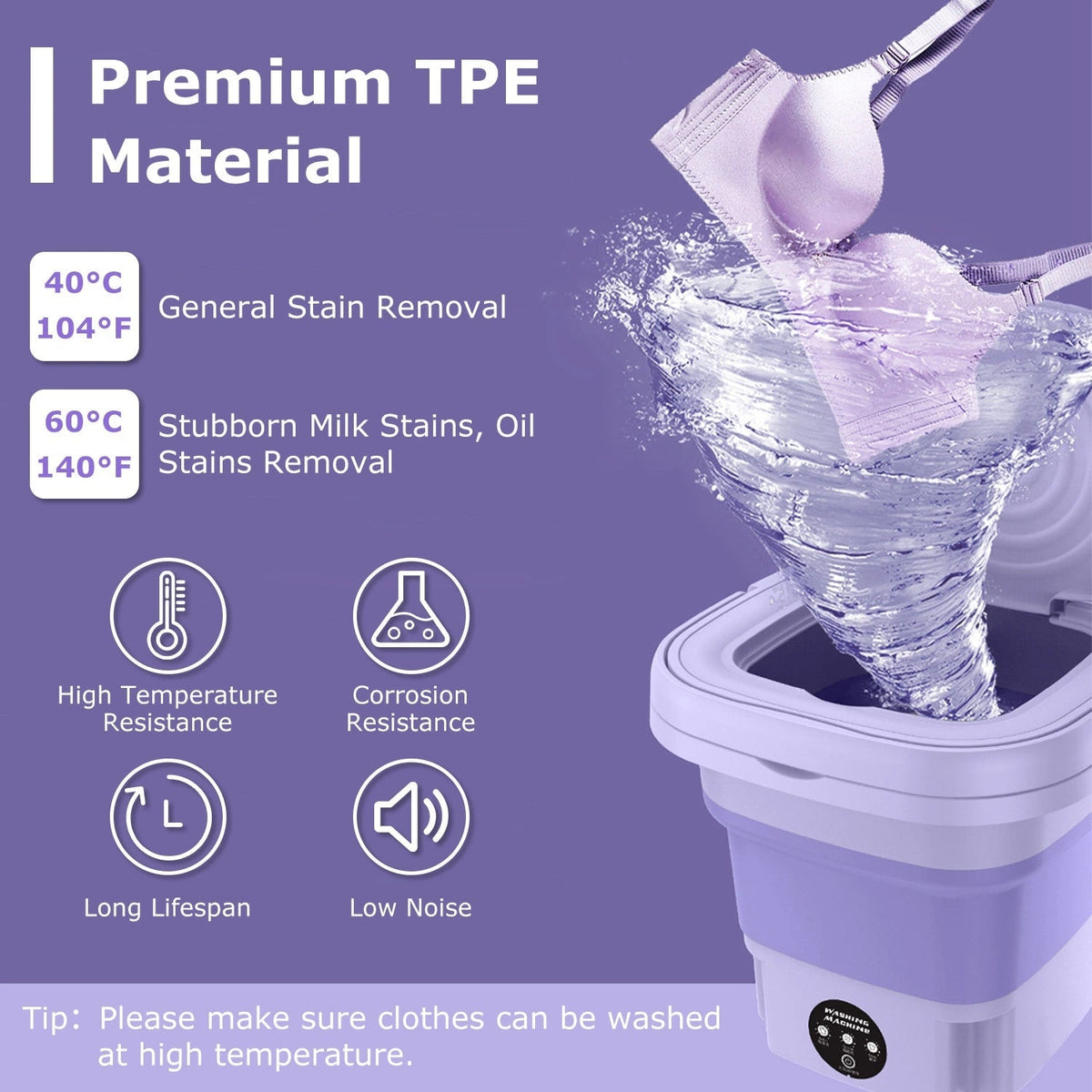 Foldable Mini Washing Machine – Portable Laundry for Small Loads - Smartify Zone
