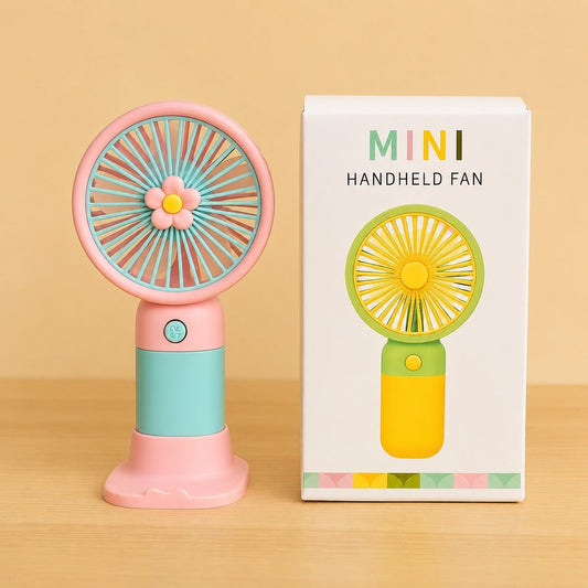 Fresh Breeze Moe Handheld Electric Fan – Cute Fruit Design Portable Mini Desk Fan - Smartify Zone