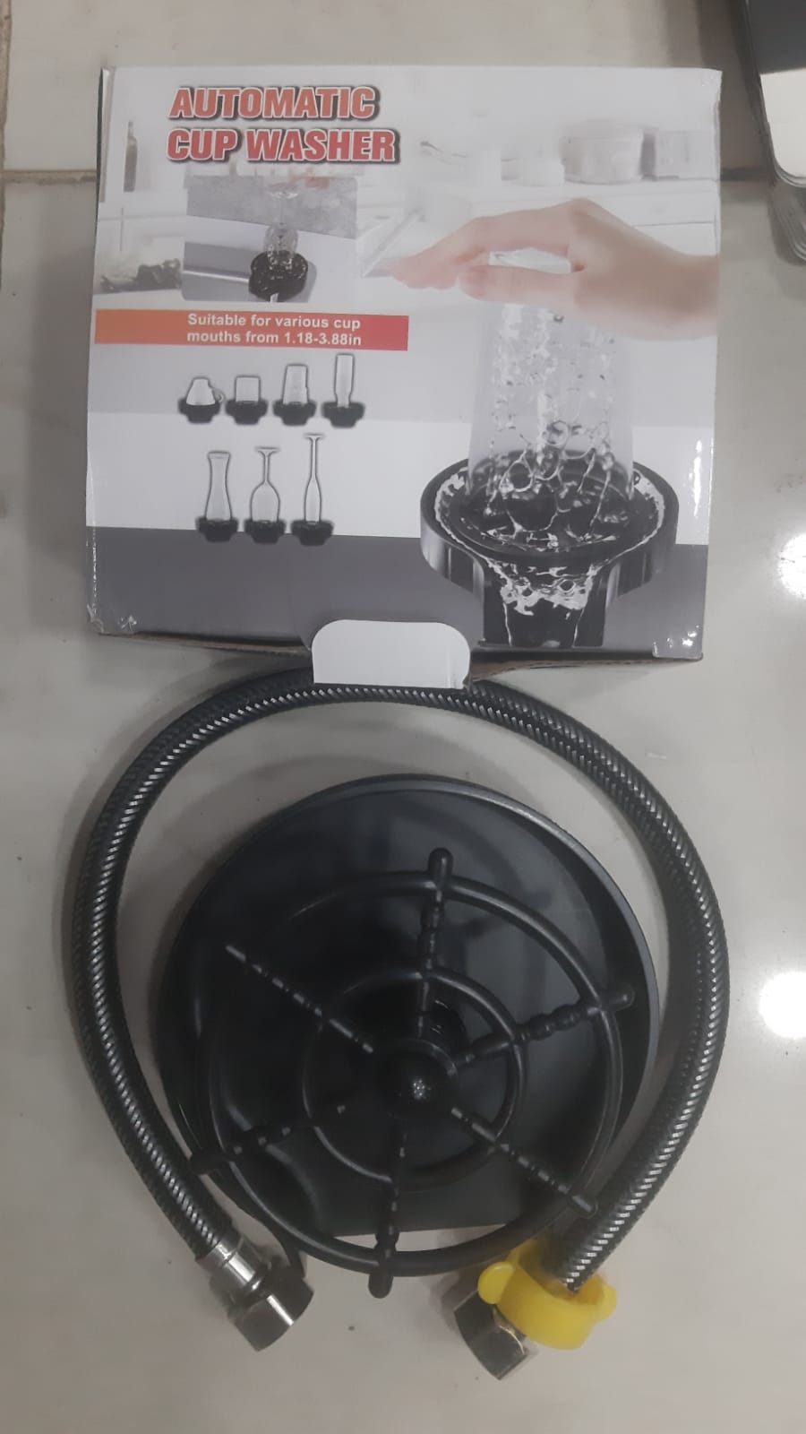High Pressure Faucet Glass Rinser Automatic Cup Washer Bar Kitchen - Smartify Zone