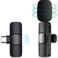 K8 Wireless Lapel Microphone – Type-C, Noise Reduction, 20m Range - Smartify Zone