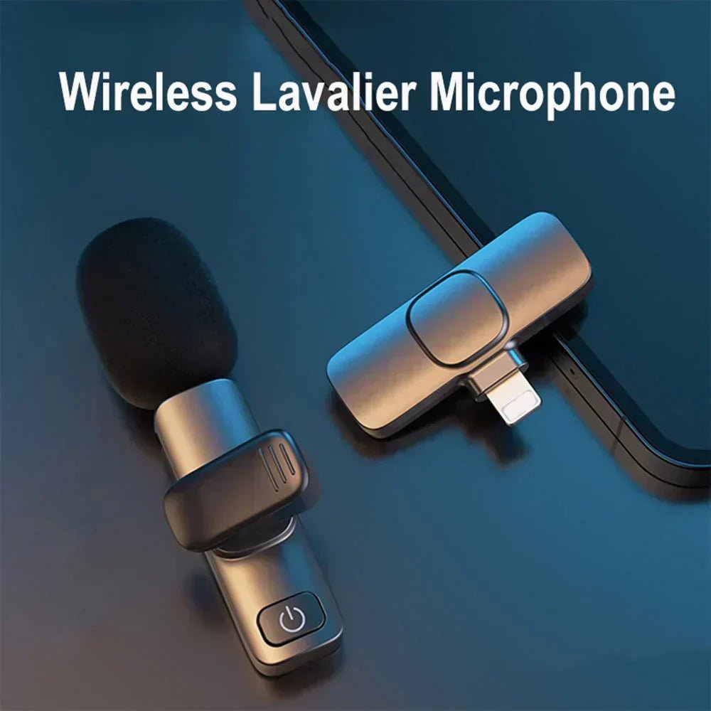 K8 Wireless Lapel Microphone – Type-C, Noise Reduction, 20m Range - Smartify Zone
