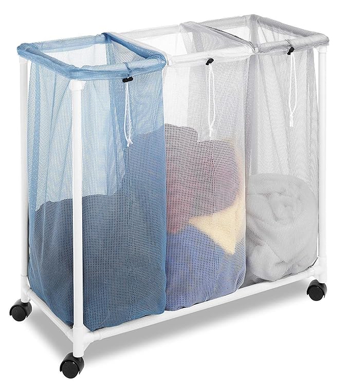 Laundry Basket with Clothing Sorter - view 2