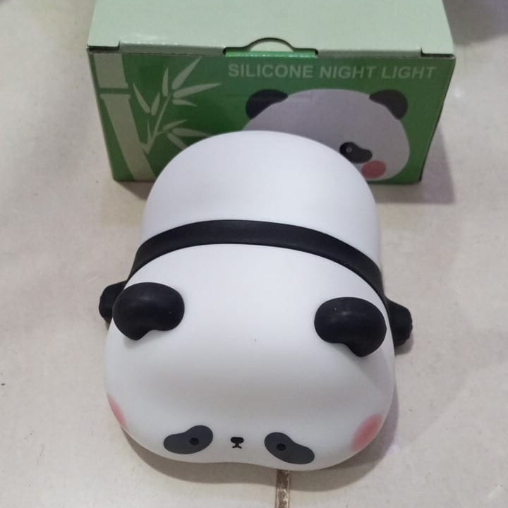Cute Panda Silicone Night Light – Soft Touch LED Lamp for Kids Bedroom