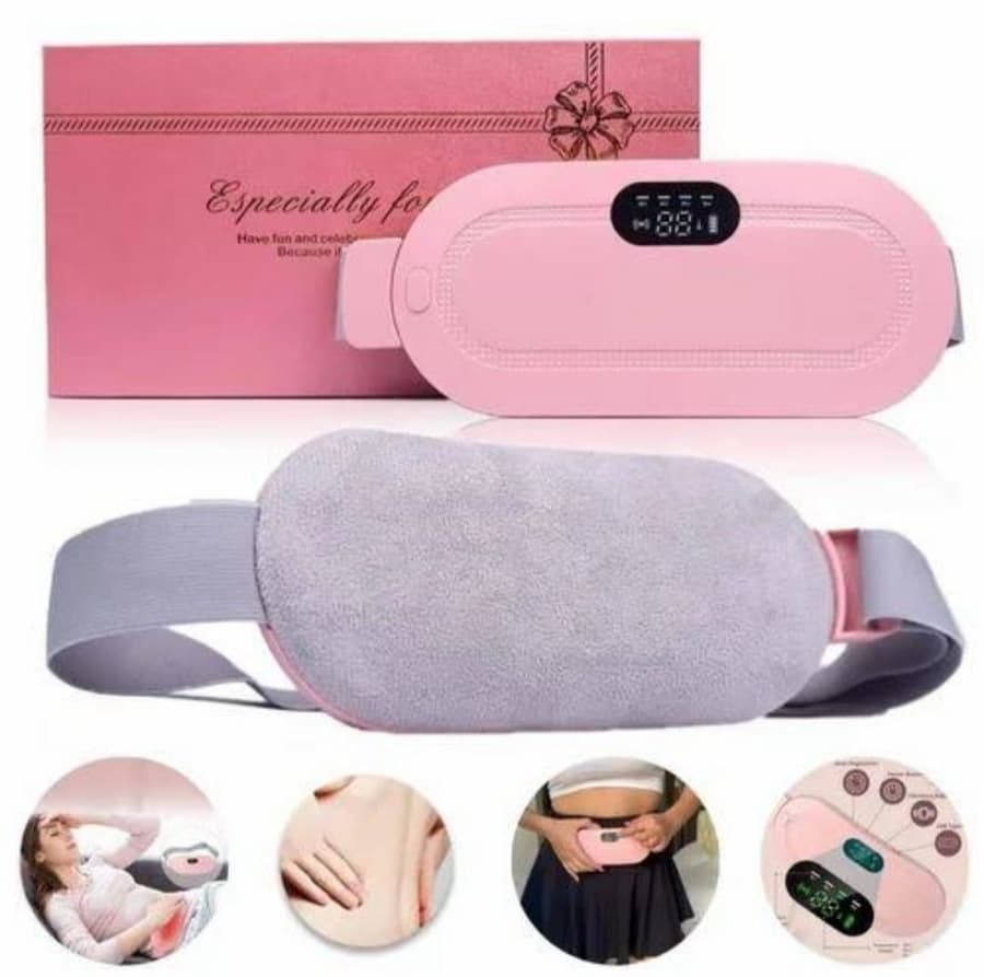 Period Pain Relief Belt – Heated Massage Belt, 3 Heat Levels & 4 Modes - Smartify Zone
