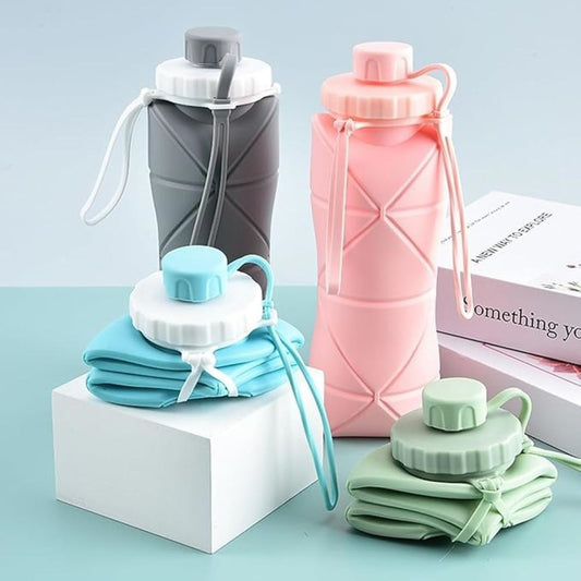 Portable Foldable Water Bottle | BPA-Free Silicone | Outdoor,school & Travel Essential - Smartify Zone