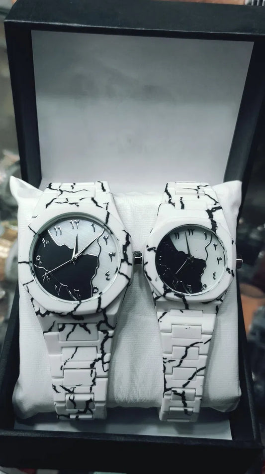 Tiger Aura Couple Watch Set – His & Hers Matching Pair, Gift Ready Smartify Zone
