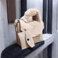 Quilted Chain Handbag with Faux Fur Handle – 3 Colours - Smartify Zone