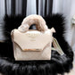 Quilted Chain Handbag with Faux Fur Handle – 3 Colours - Smartify Zone