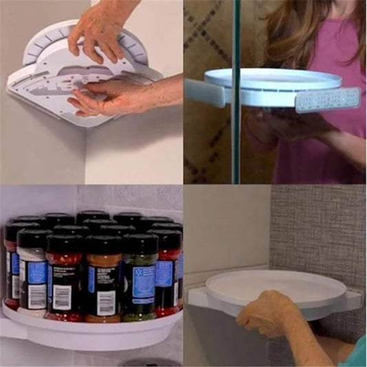 Rotating Storage Shelf for Kitchen and Bathroom - view 3