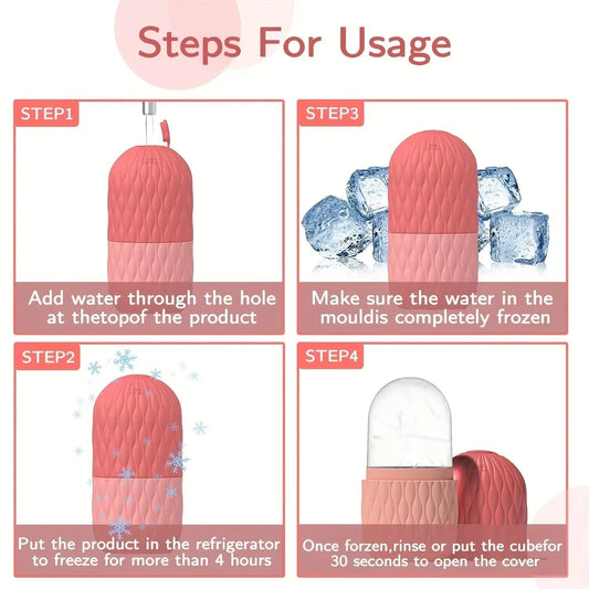 Silicone Ice Cube Facial Roller & Cleansing Scrub - Smartify Zone