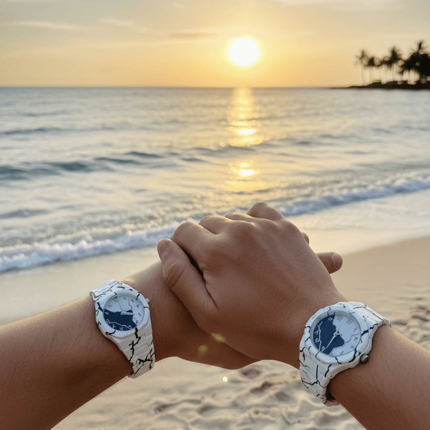 Tiger Aura Couple Watch Set – His & Hers Matching Pair, Gift Ready - Smartify Zone