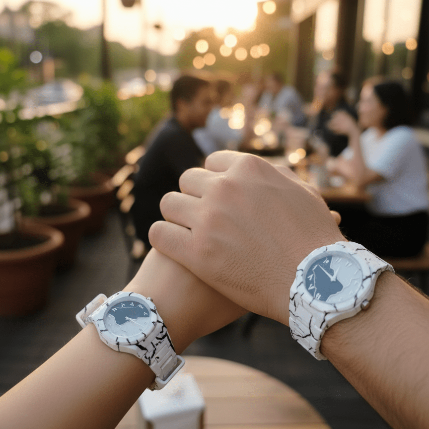 Tiger Aura Couple Watch Set – His & Hers Matching Pair, Gift Ready - Smartify Zone