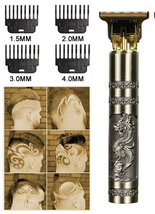 Vintage T9 Hair & Beard Trimmer – Zero Gap Titanium Blade, USB-C - Smartify Zone